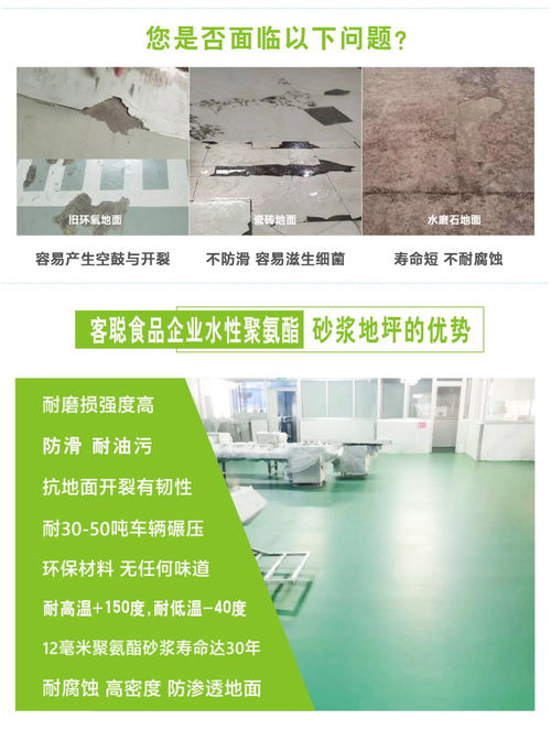 客聰食品廠水性聚氨酯砂漿地坪應(yīng)用及黃山企業(yè)建站優(yōu)勢(shì)